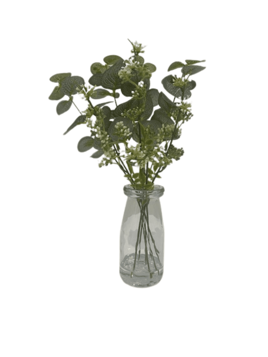 Australian Native Faux Flower Spray - Glass Jar