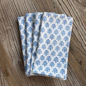 Set of 4 Napkins booti blue